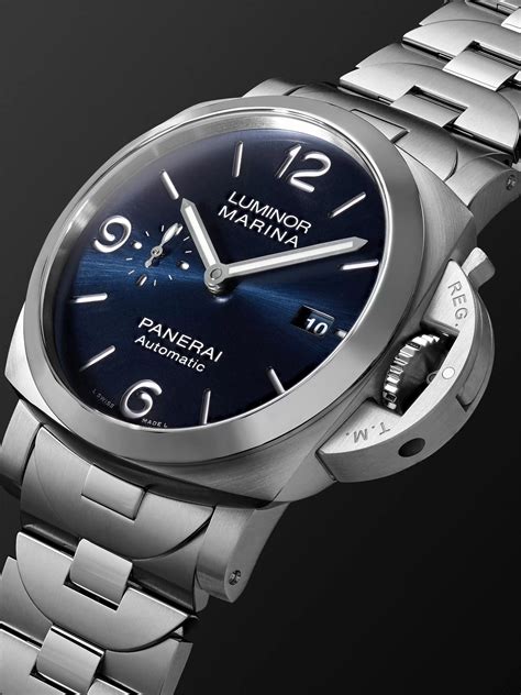 panerai luminor marina blu|pre owned Panerai Luminor marina.